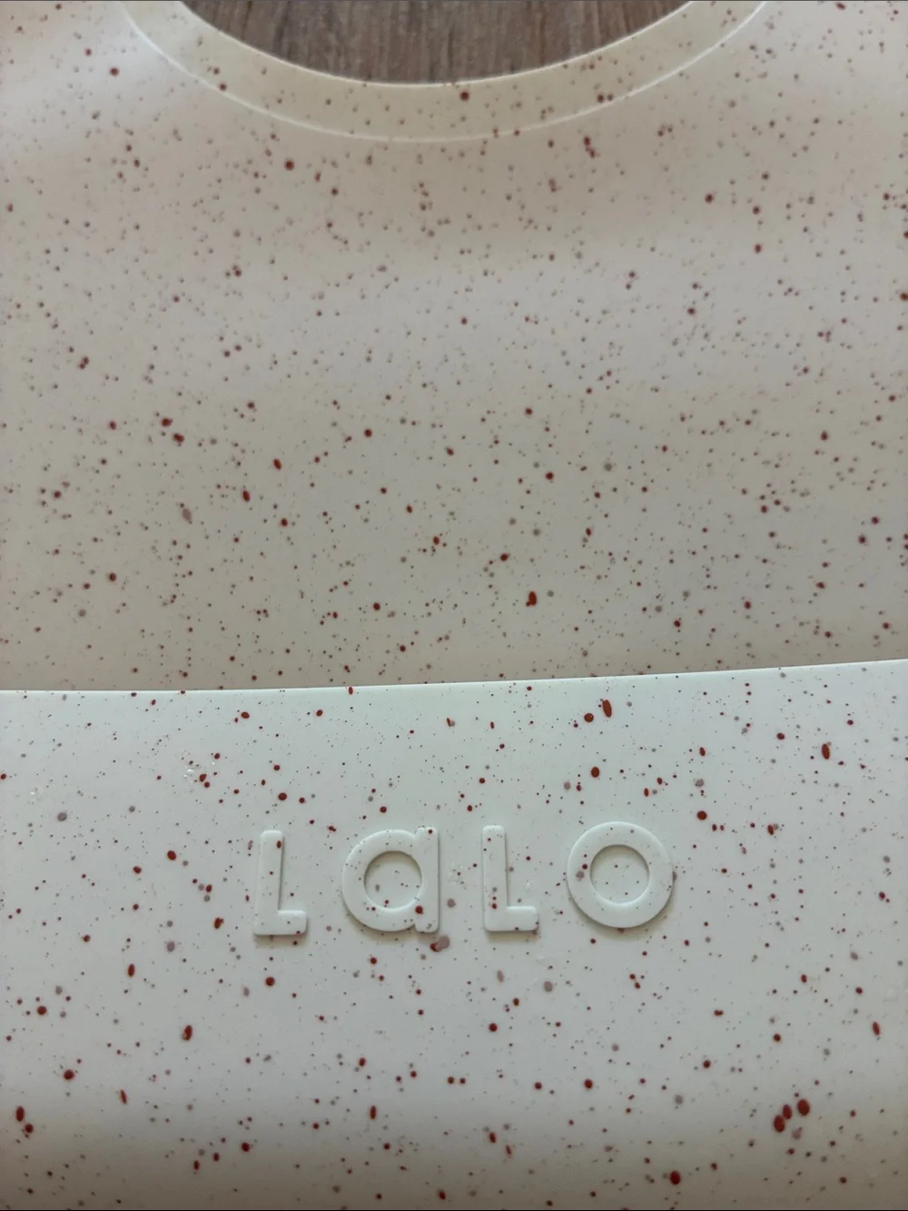 Lalo Baby Silicone Bib + Blush Pink Spoons Set